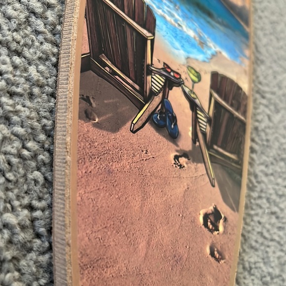 SJT ENTERPRISES, INC. Livin' on Island time 5" x 16" Surfboard Wood Plaque - Picture 4 of 4